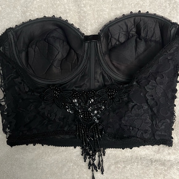 ‼️ONE OF A KIND! Pura Lana Vergine Stunning Embellished Blazer, Bustier and Jean - Picture 5 of 15